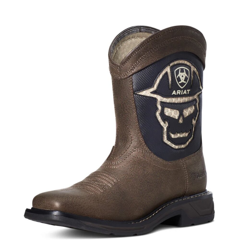 Ariat Boots Youth Sz 2 Workhog XT Vented Bold Wiggle Room Leather